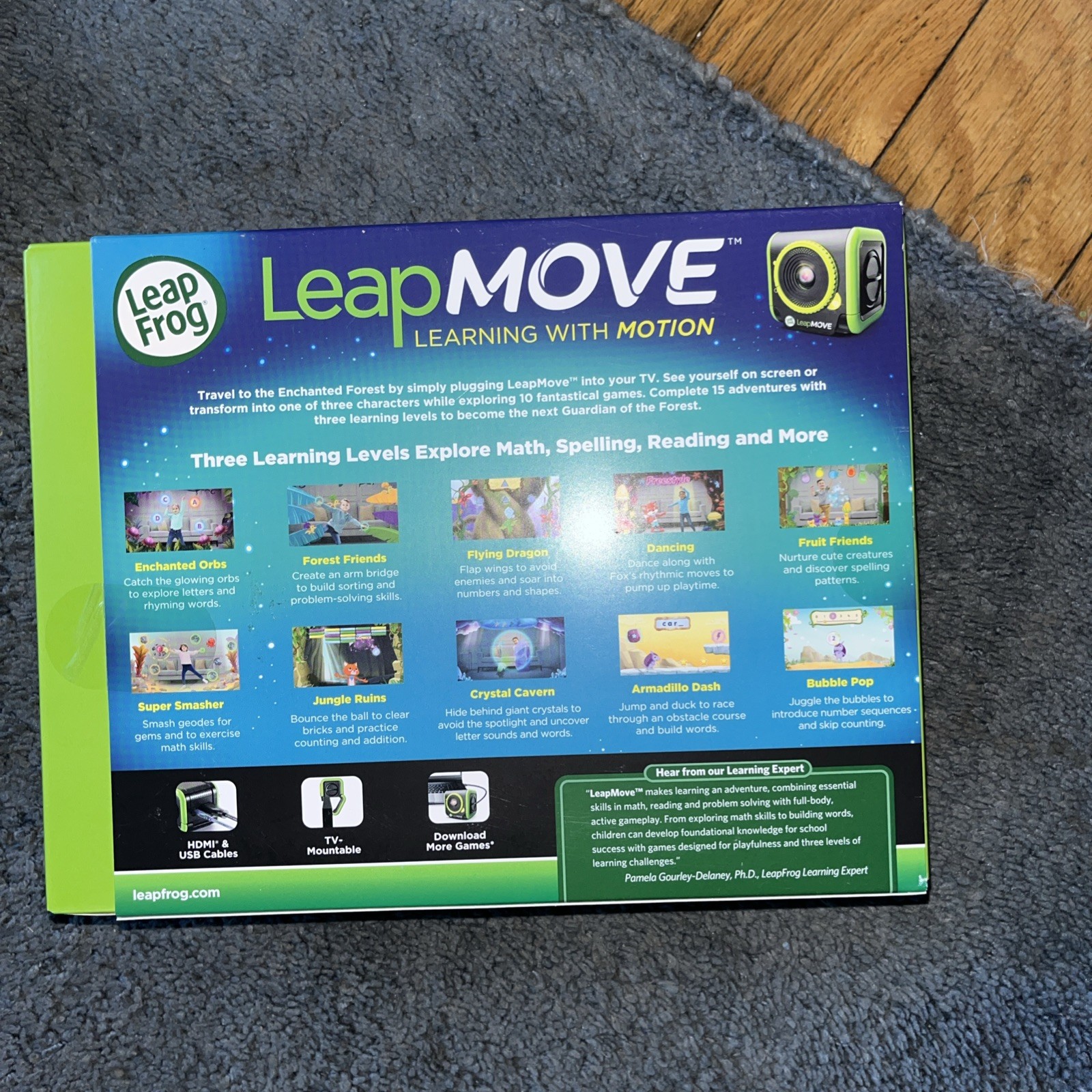 LeapFrog LeapMove Interactive Learning Game 25 loaded Games Pre-K Math Spelling