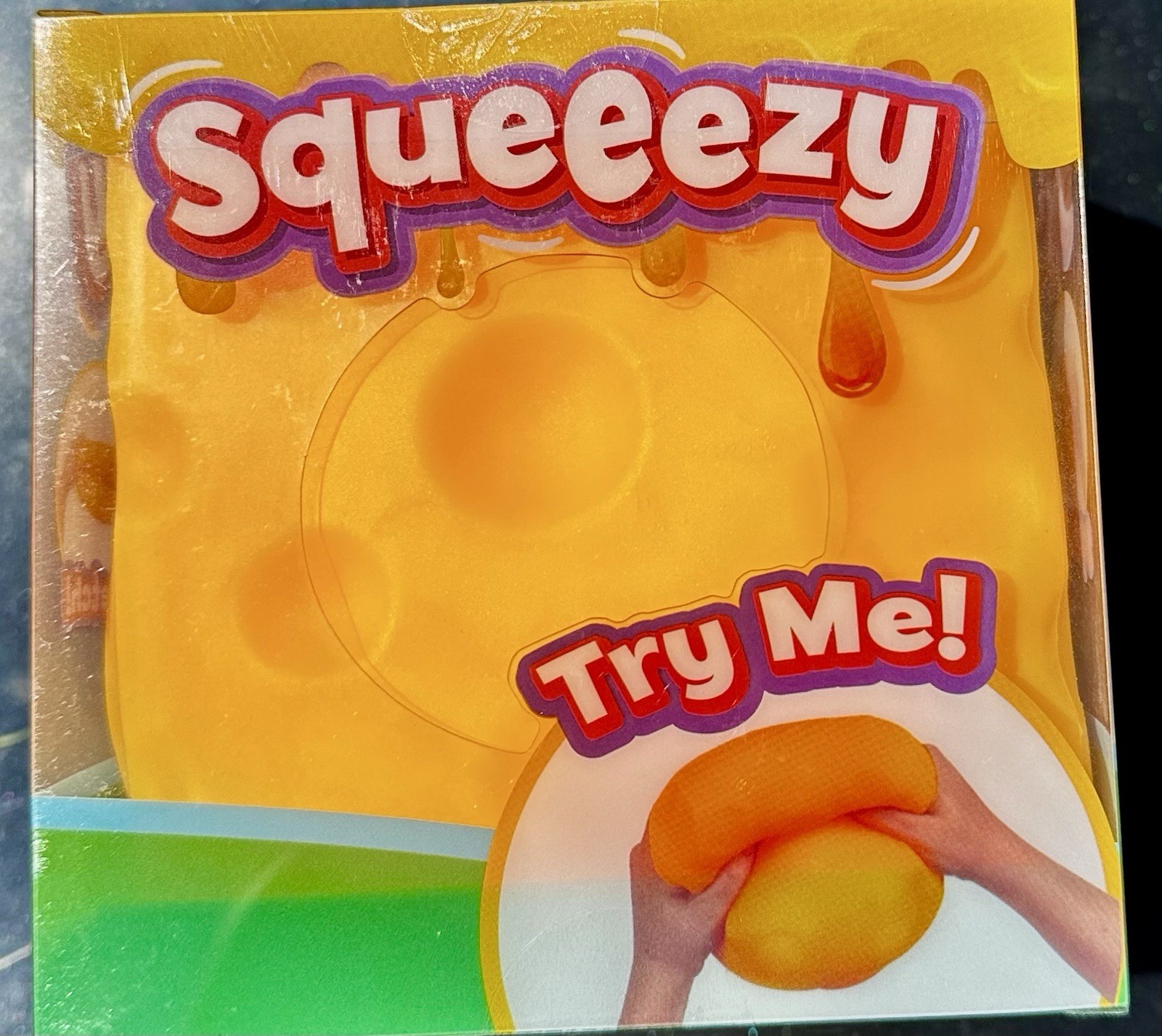 Sunny Days Jumbo Squeeezy Cheese – Cheese Squishy Toy, Stress Relief Sensory Fun