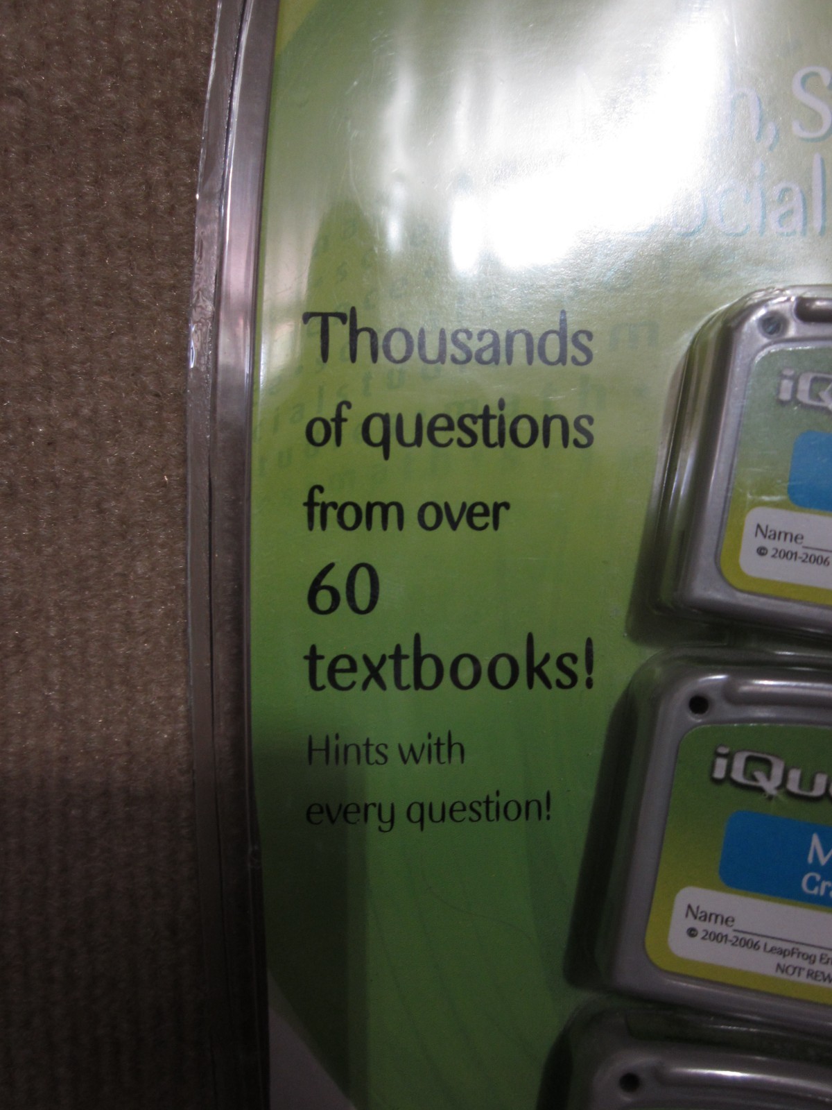 Leapfrog iQuest 4.0 Learning Cartridge Math Science Social Studies Grade 5