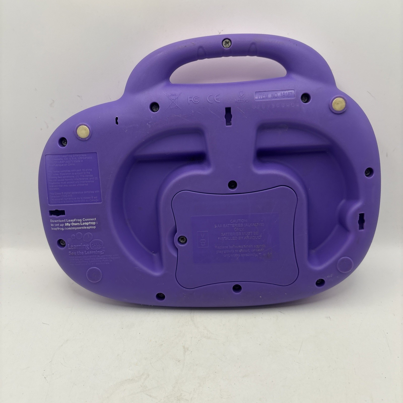 2010 LeapFrog My Own Leaptop Purple Electronic Learning Toy EDUCATIONAL TESTED