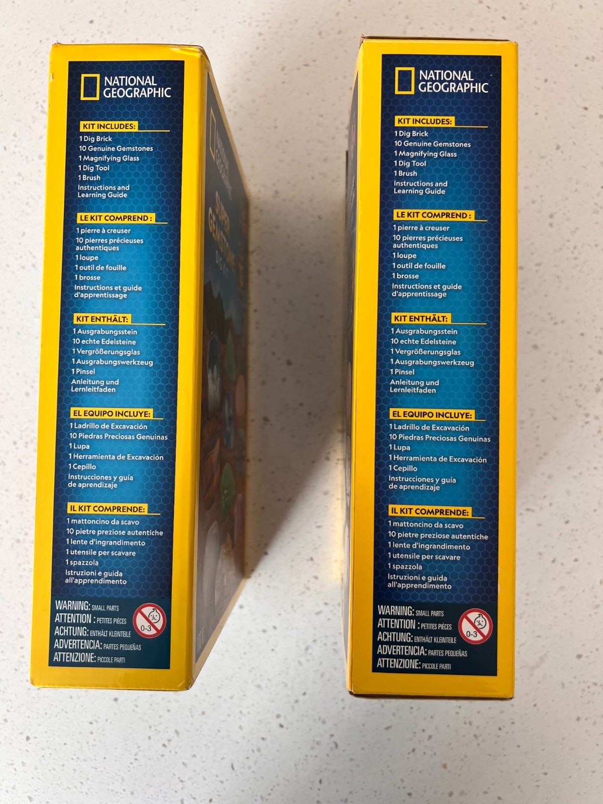 National Geographic Super Gemstone Dig Kit Set of 2 STEM Never Used, New