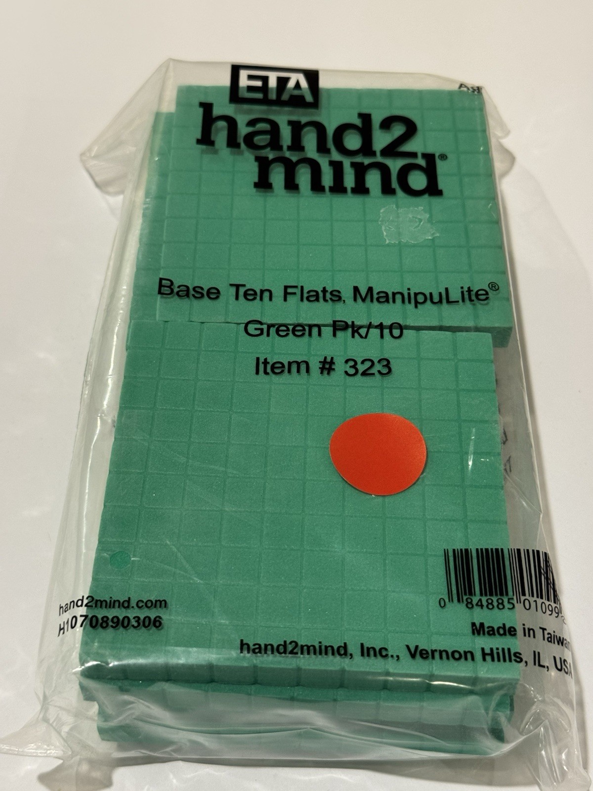 ETA Hand 2 Mind Base Ten Green PK/10 Item 323 STEM Math Teaching 5+ UNUSED READ