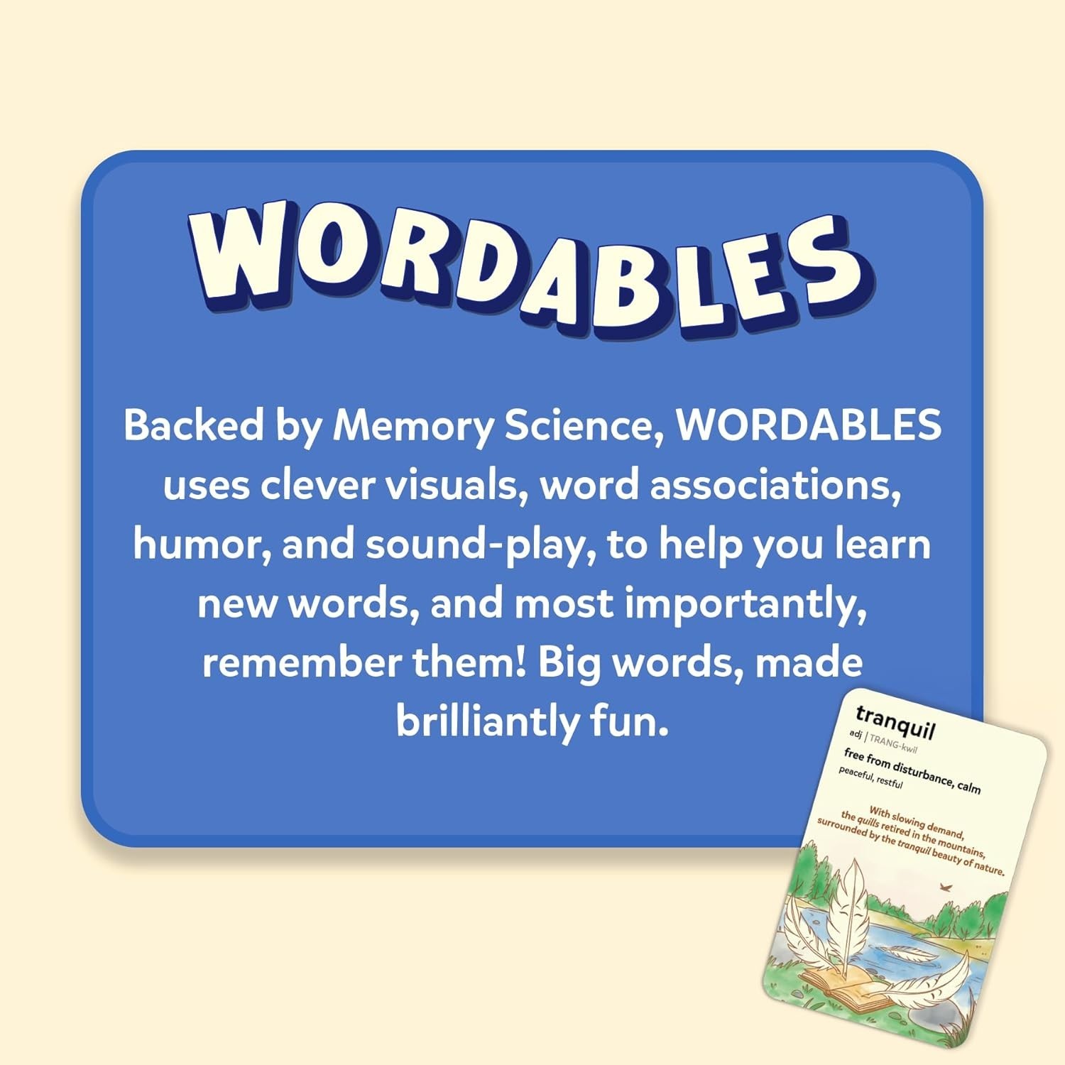 Wordables: 100 Educational Flash Cards for Kids, Fun & Screen-Free Learning