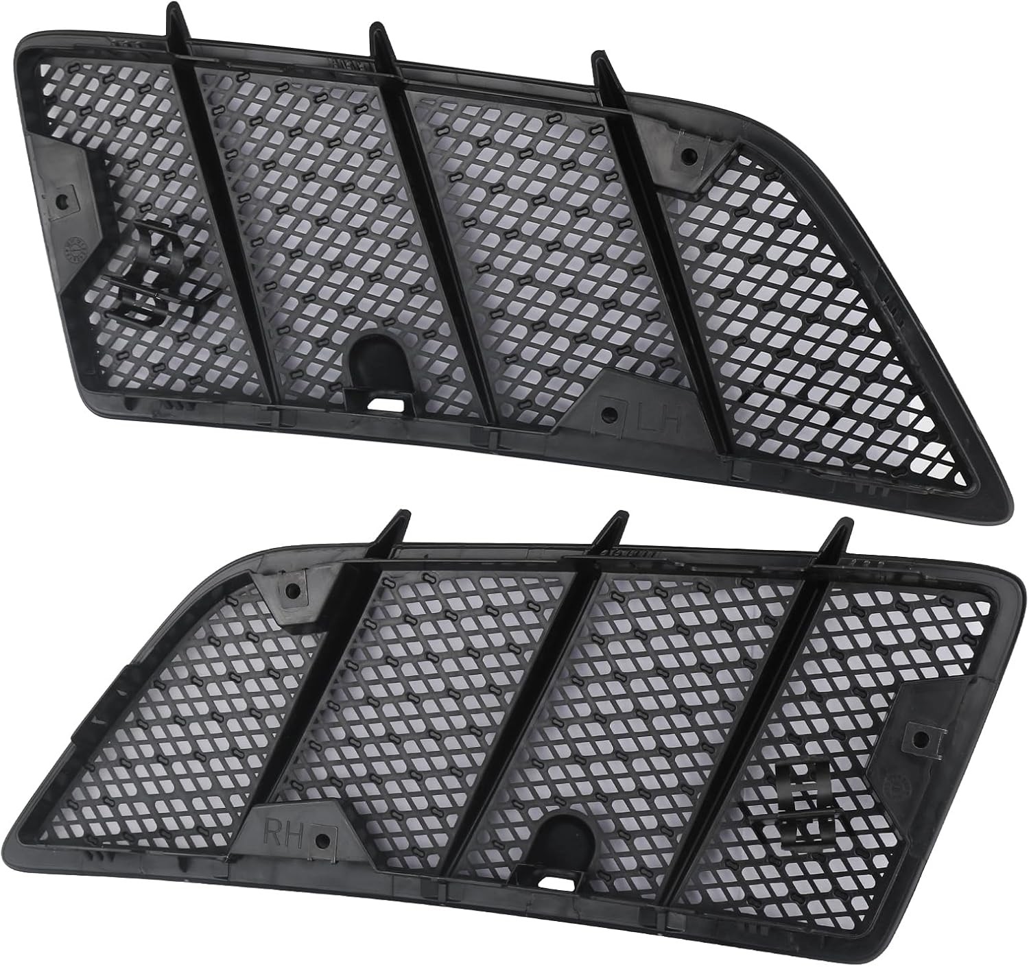 Pair Hood Air Vent Grille Cover Compatible with 2008-2011 Mercedes Benz W164
