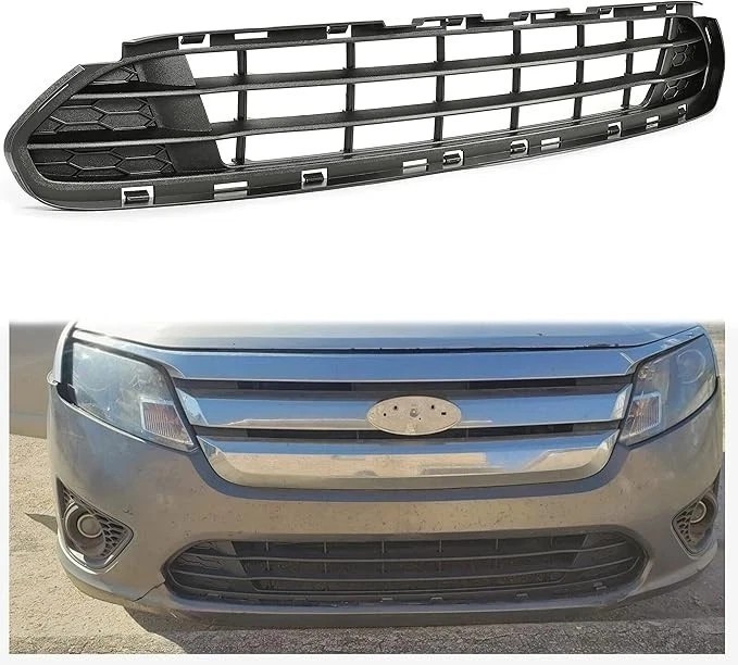 Front Bumper Lower Grille Compatible with 2010-2012 Ford Fusion Hybrid & S & SE