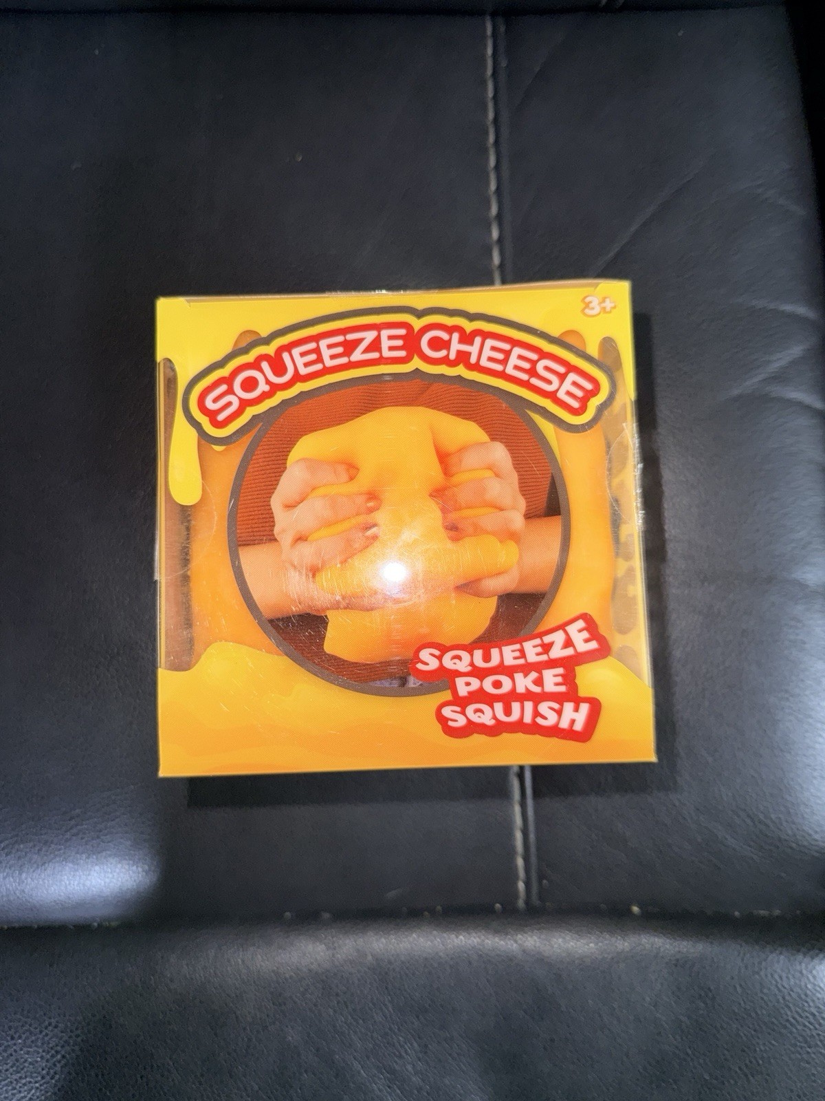 Sunny Days Jumbo Squeezy Cheese Yellow Squishy Toy Stress Relief Sensory Fun