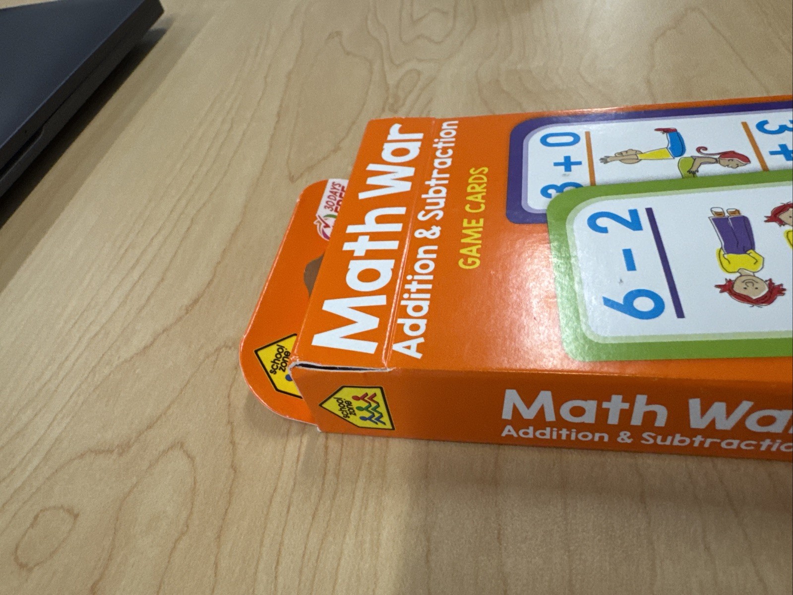 School Zone Math War Addition & Subtraction Game Cards Ages 6+ MPN 05016