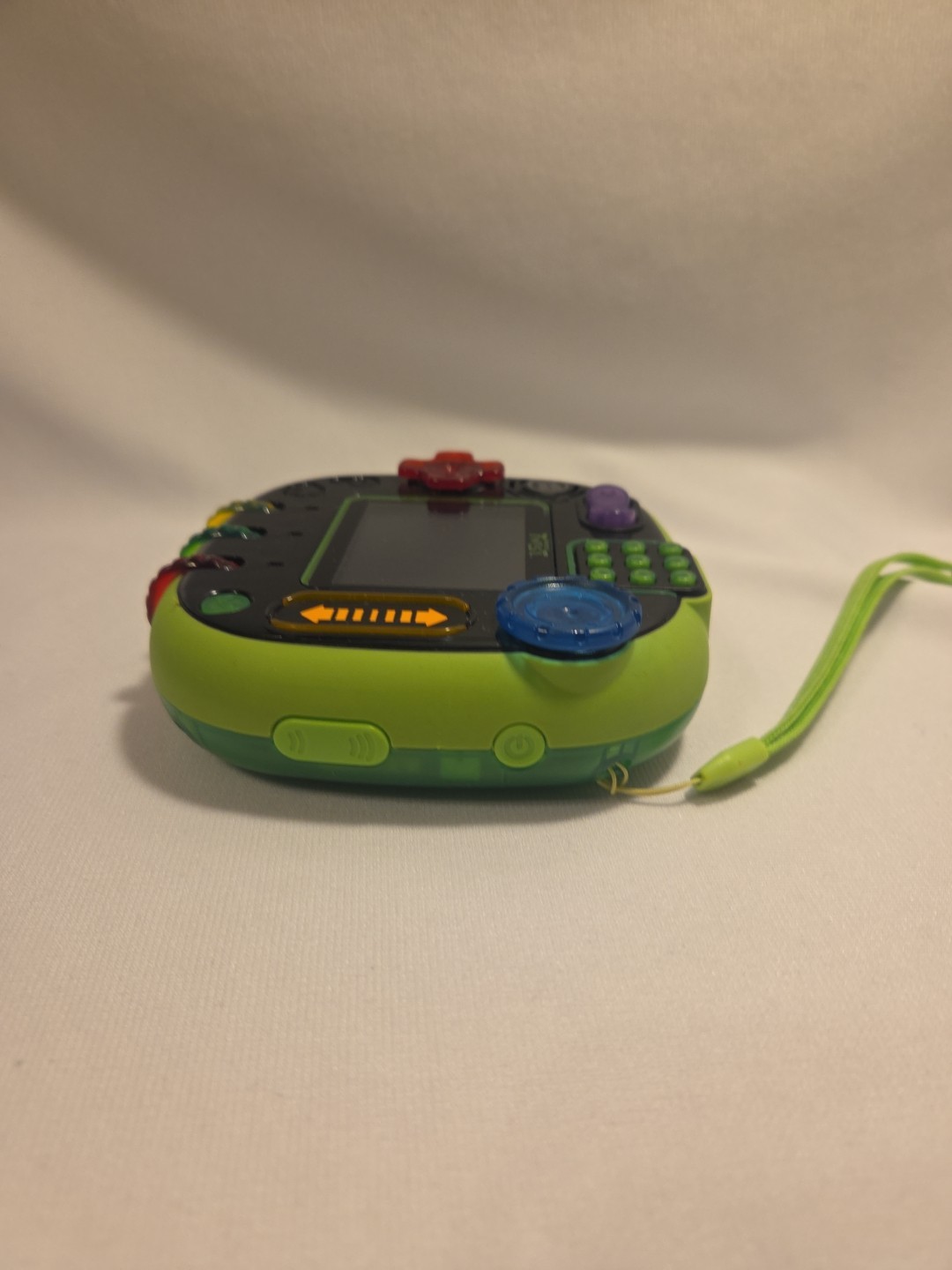 LeapFrog Rockit Twist Green Button Control Handheld Learning Game System WORKS