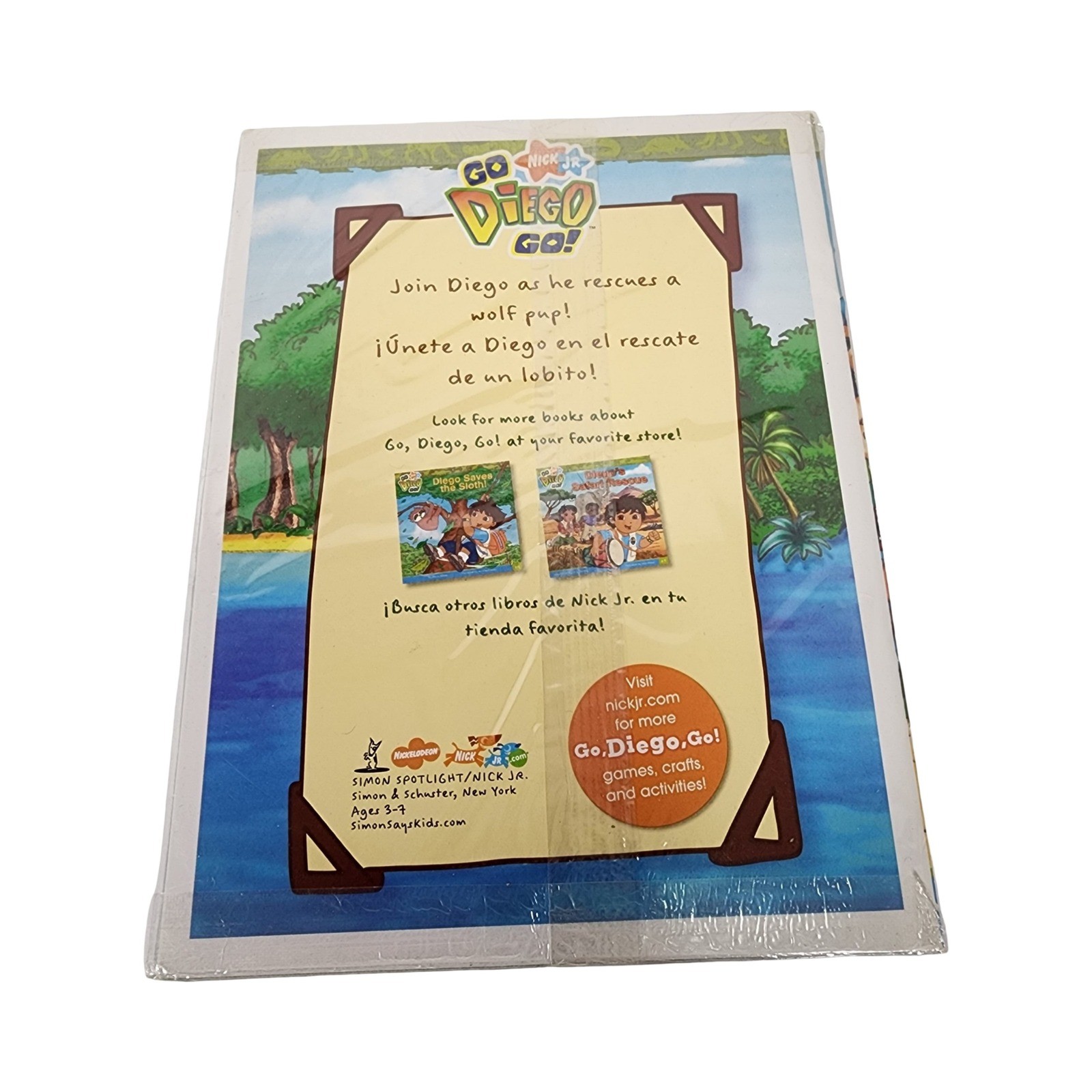 Go Diego Go Diego’s Wolf Pup Rescue Book Nick Jr Bilingual English Spanish