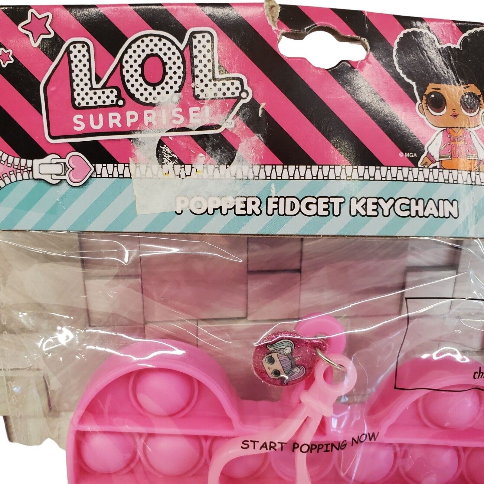 LOL Surprise Popper Fidget Keychain Sensory Toys Unicorn Doll Charm