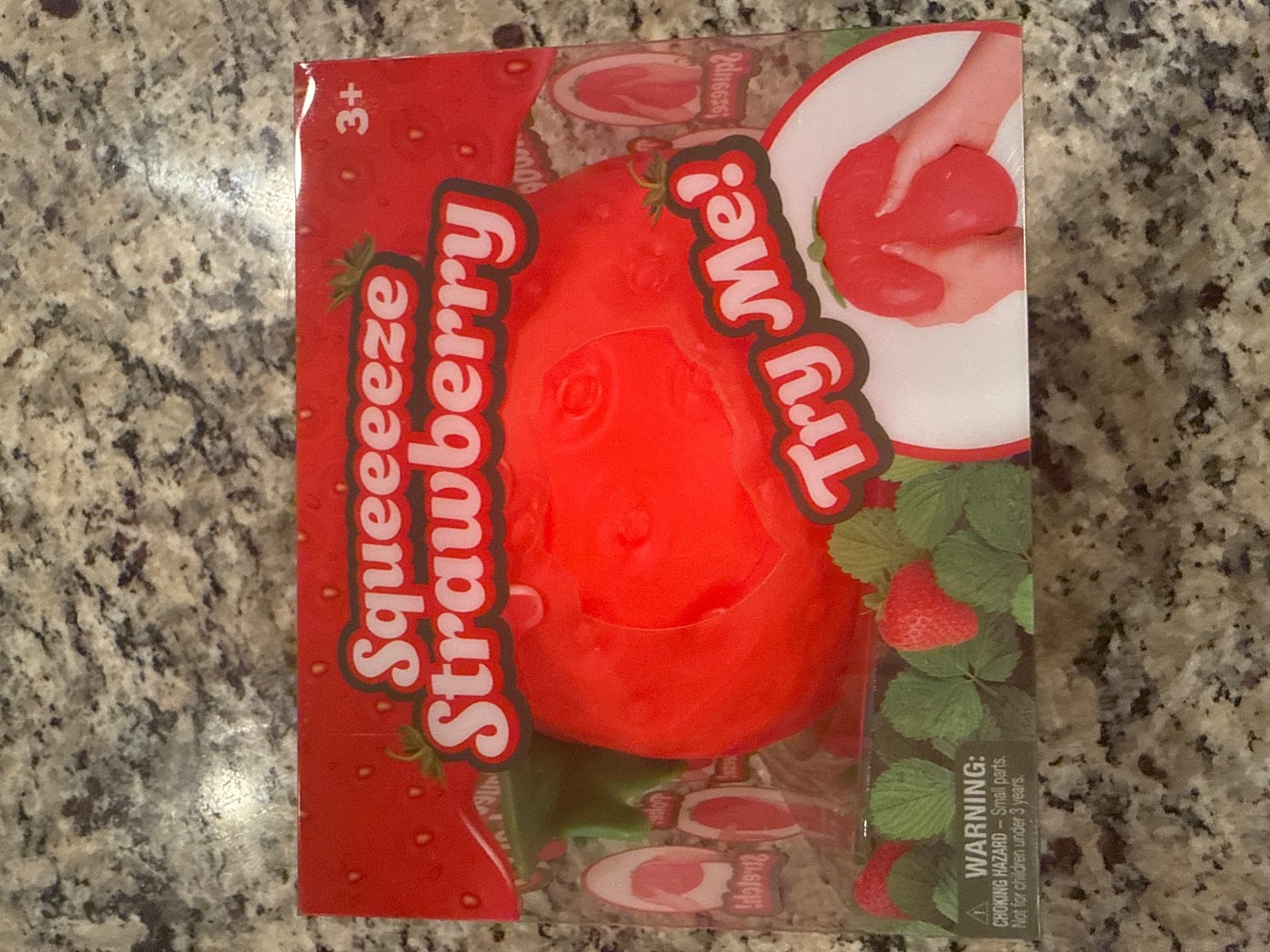 Sunny Days Jumbo Squeezy Strawberry Squishy Toy Stress Relief Sensory Fun