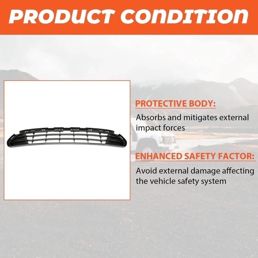 Front Bumper Lower Grille Compatible with 2010-2012 Ford Fusion Hybrid & S & SE