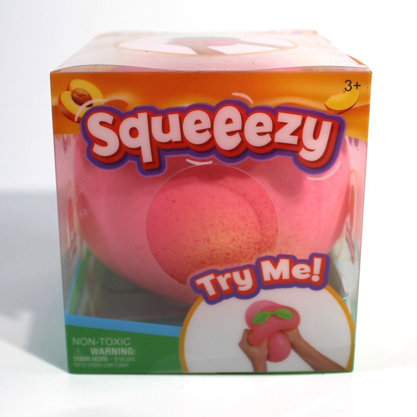 Squeezy Jumbo Tie Dye Duck & Peach Squishy Stress Sensory Fidget Toy Viral