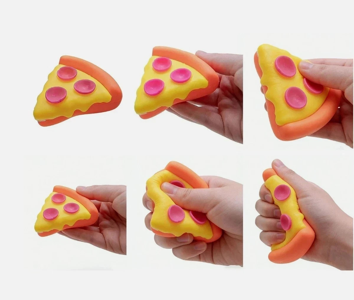 New Rare Squeezza Pizza Nee Doh Squeeze Fidget Toy Pink Crust Usa Free shipping