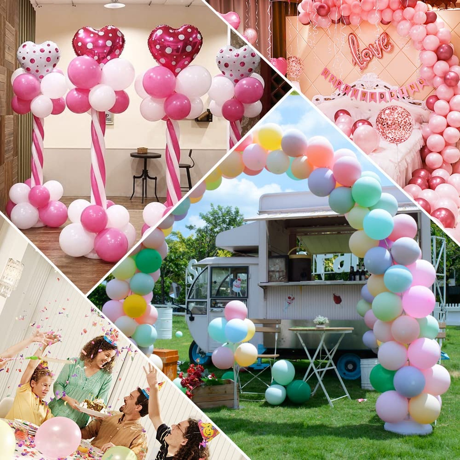 Electric Balloon Pump, Balloon Inflator Machine for Balloons at Home, Portabl…