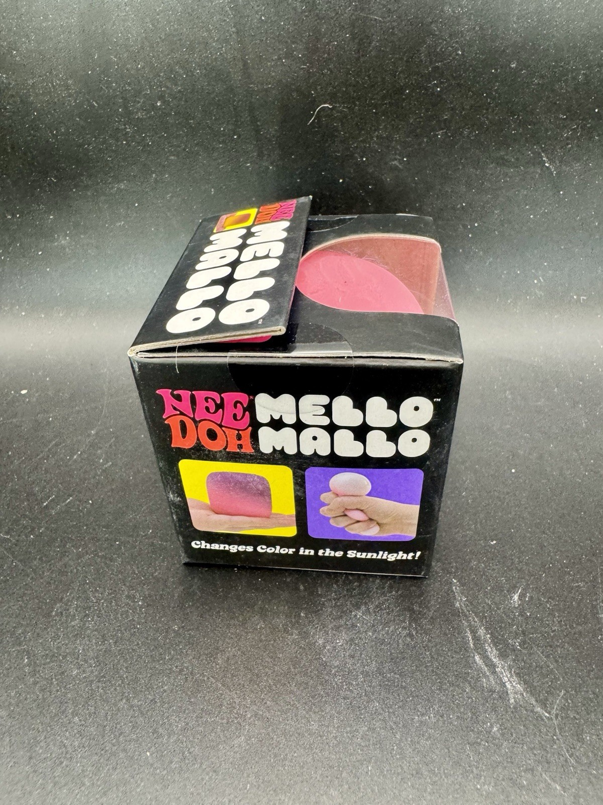Nee Doh Mello Mallo Pink Color-Changing Gel Squeeze Stress Ball Toy Authentic