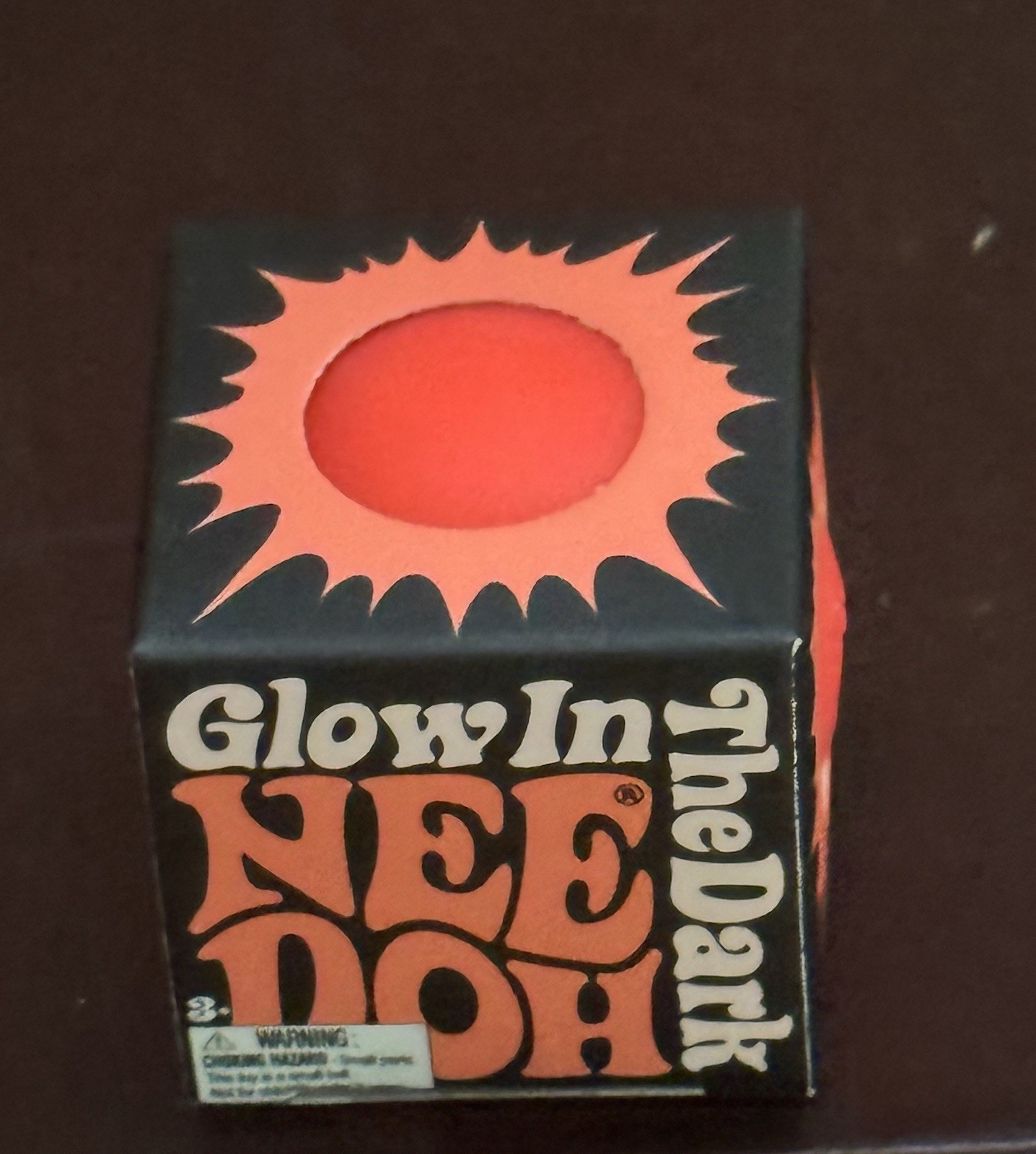 Needoh Nee Doh Teenie Mini Glow In The Dark – Orange