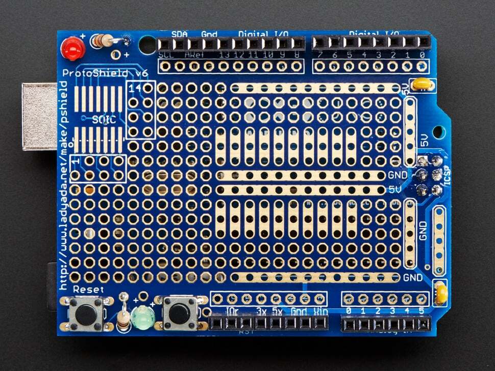[ Adafruit ] Proto Shield for Arduino Unassembled Kit – Stackable – Version R3
