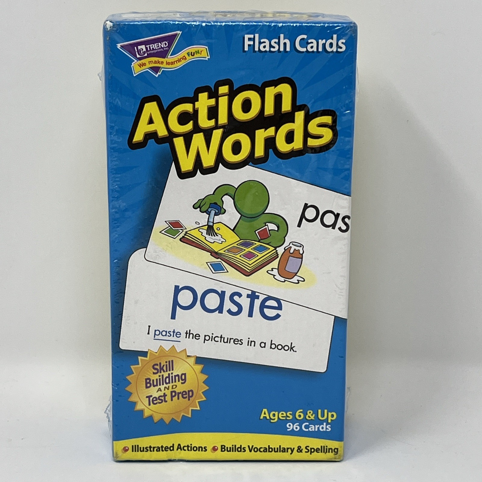 Lakeshore T-53013 Flash Cards Action Words Ages 6 & Up 96 Cards (CA-011) Trend