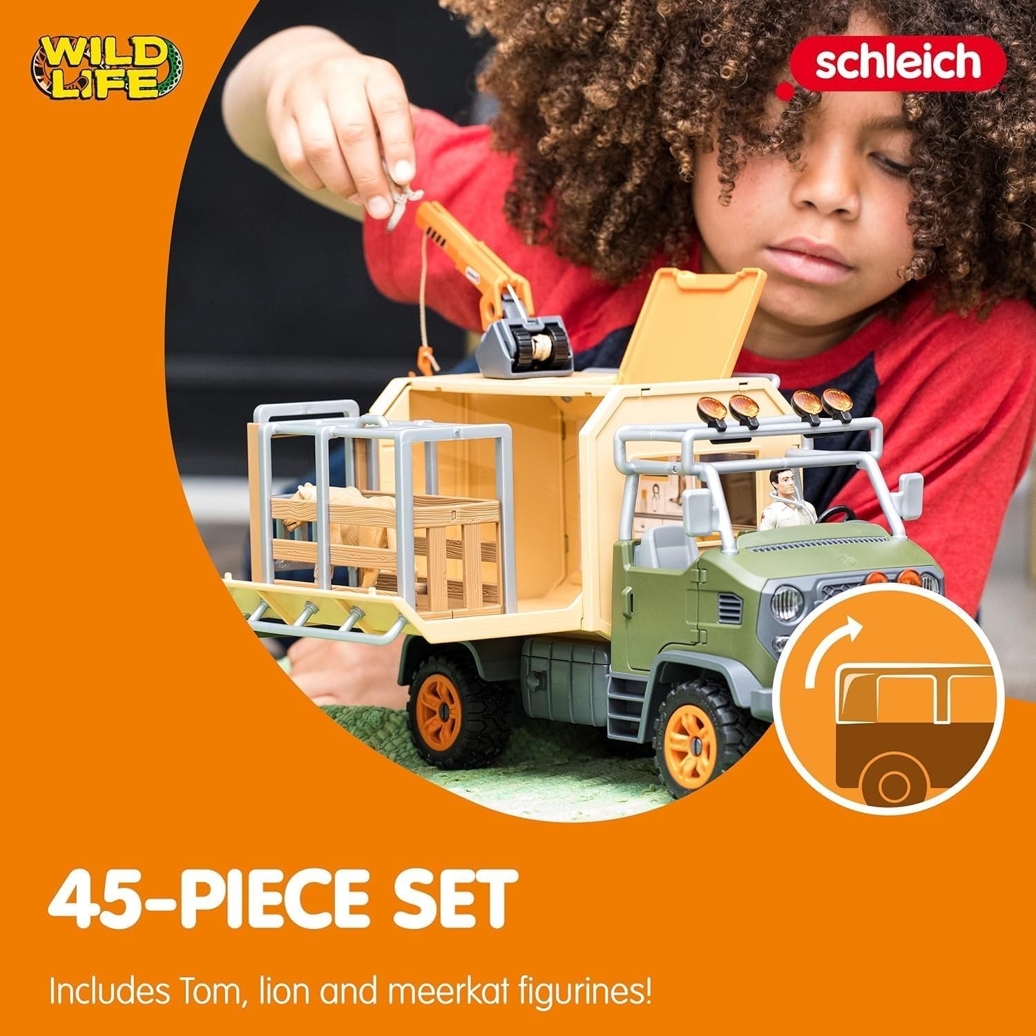 Hands-On Fun: Wild Life 45-Piece Safari Adventure Playset for Imaginative Kids