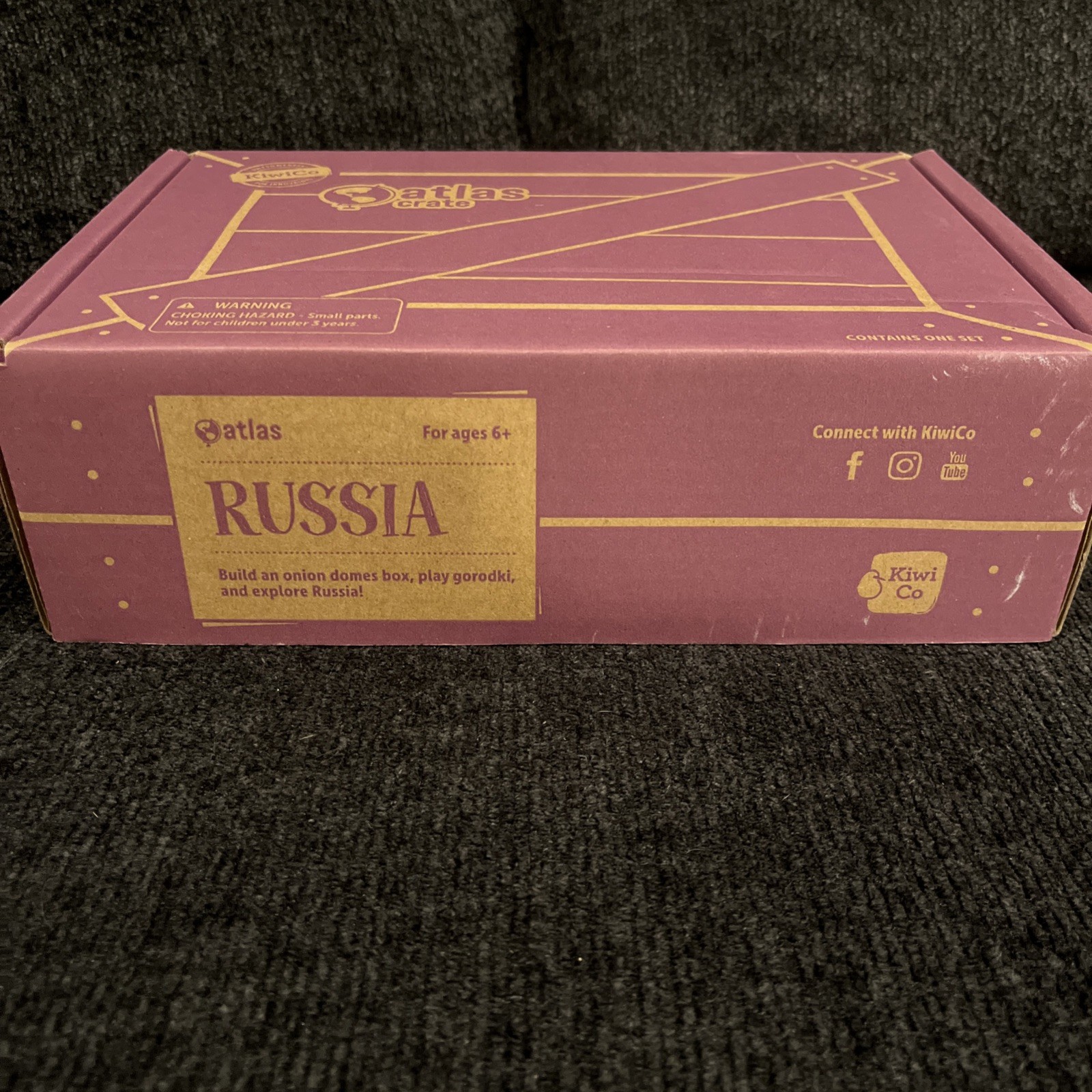RUSSIA – Kiwi Co Tinker Crate Atlas Kids Activity Kit – OPEN BOX