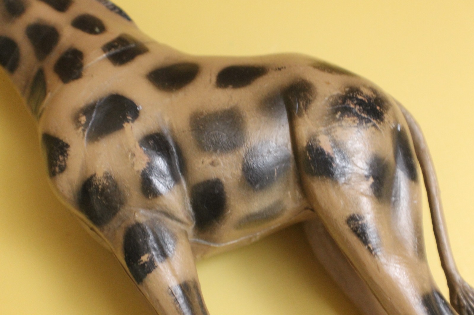 USED / VINTAGE 1985 Imperial Toys Rubber Plastic GIRAFFE Zoo Animal Figure