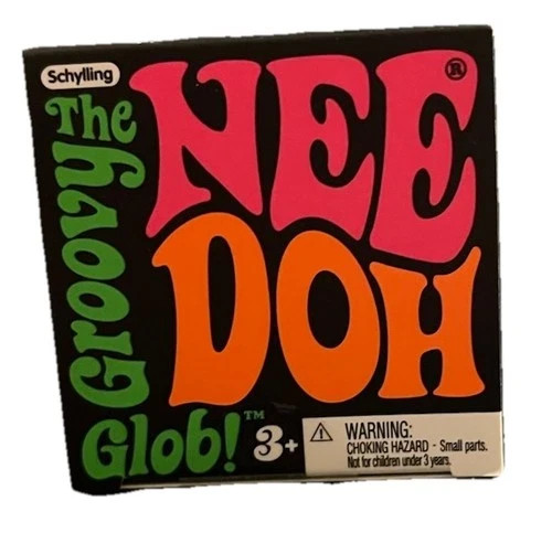 Schylling Nee Doh Groovy Glob Squeeze Fidget Toy Green 2023 26093U