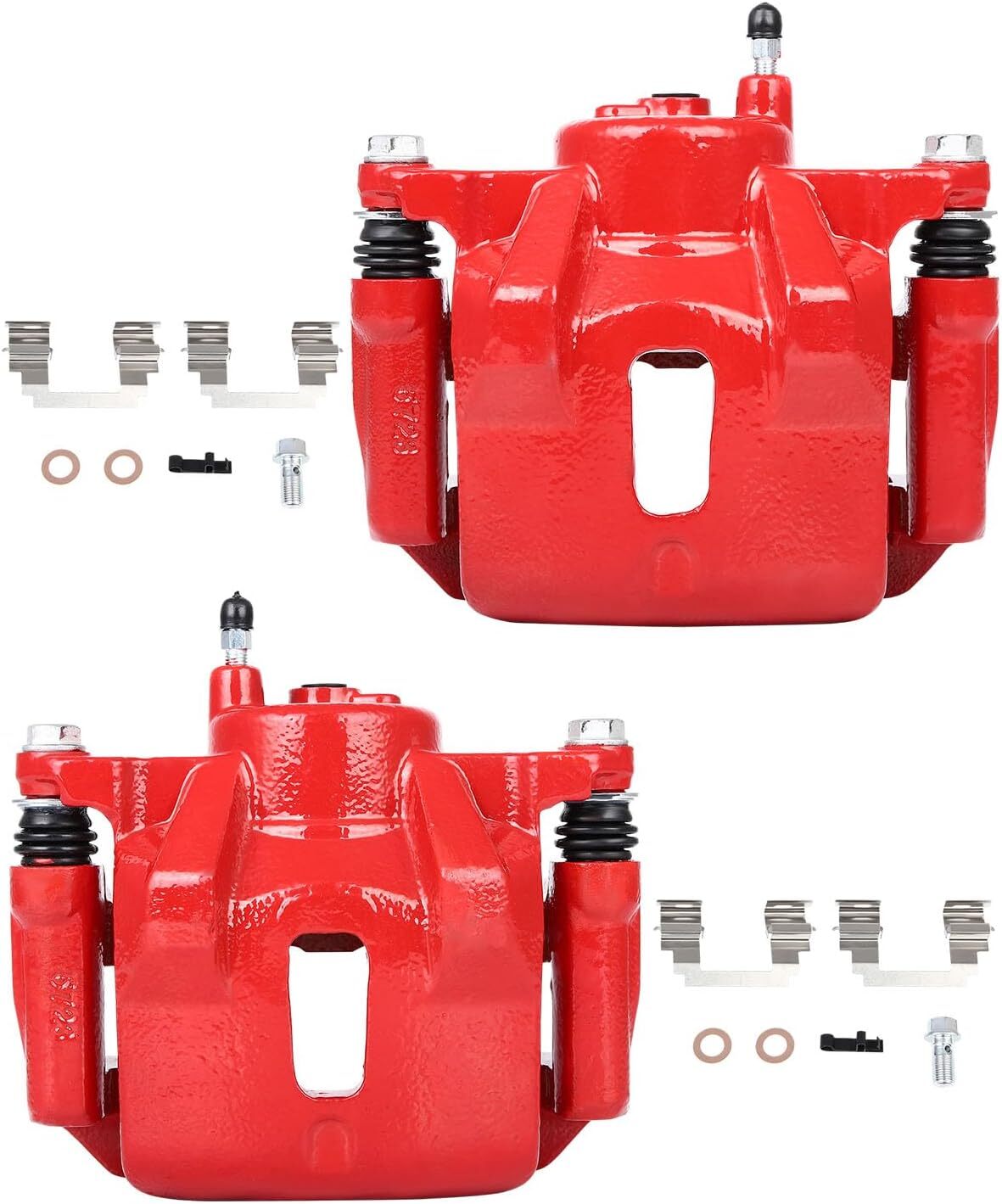 cciyu 19B2698 19B2699 Front Left & Right Brake Calipers With Bracket For Pontiac