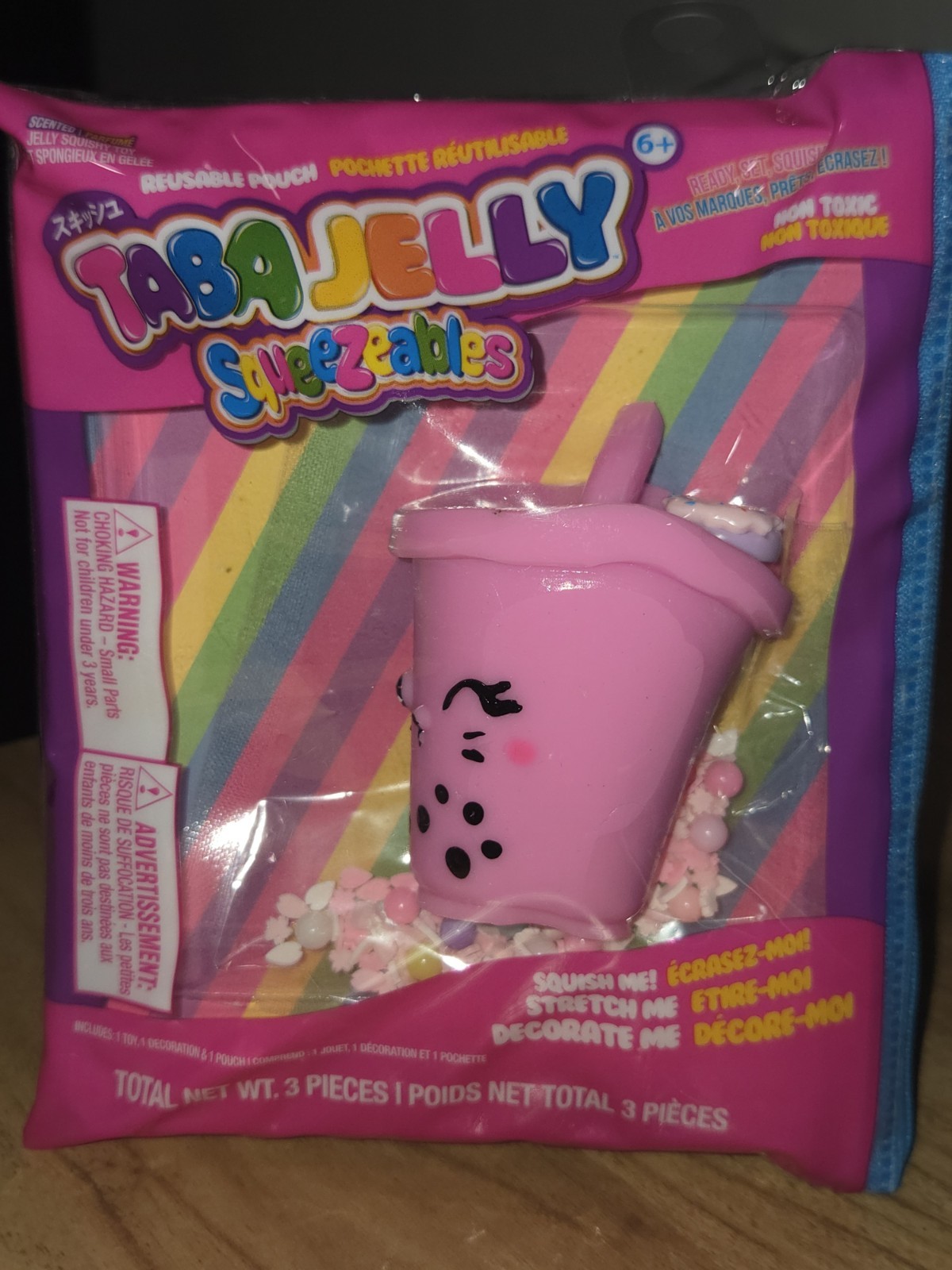 TABA JELLY – Squeezeables Pink Boba Cup