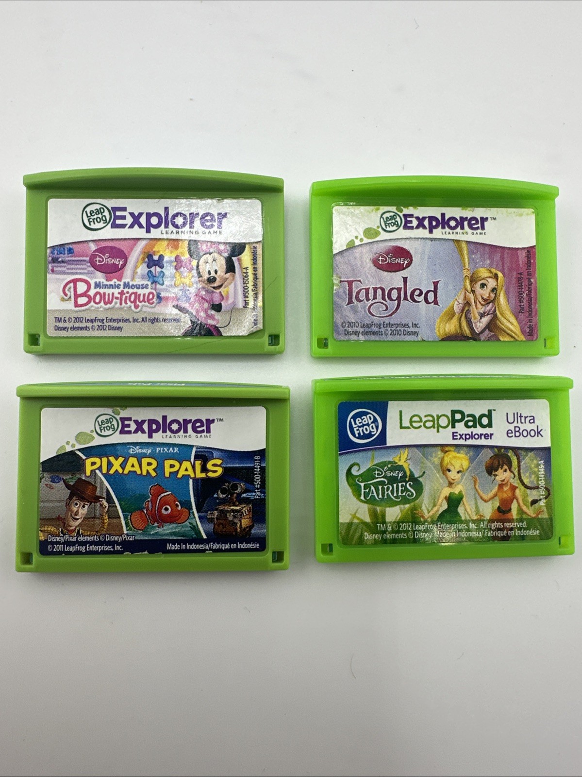 Lot of 4 LeapFrog LeapPad Explorer Learning Games Cartridges Only