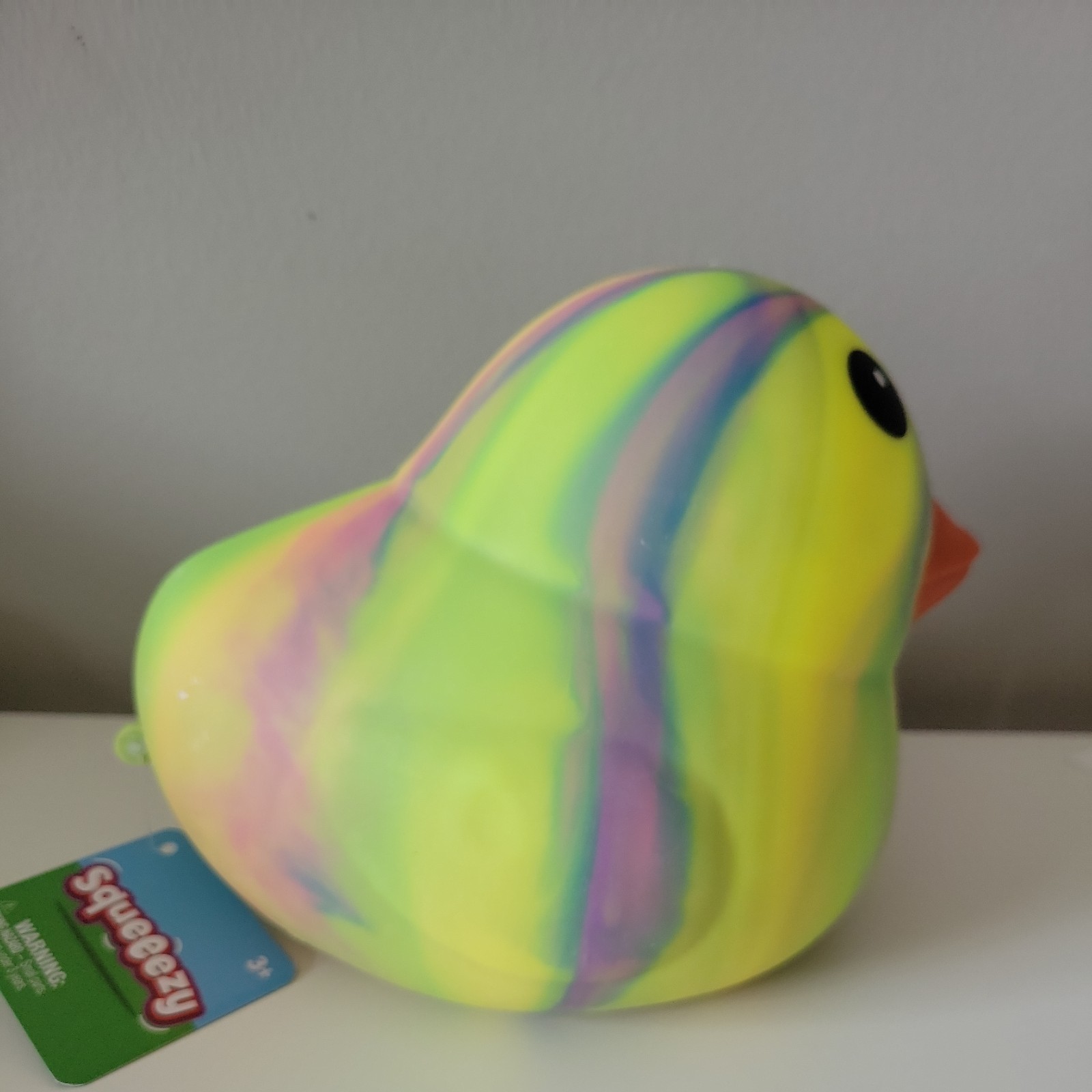 Sunny Days JUMBO Squeezy Tie Dye Duck Multi-Color Tiktok VIRAL Squishy Toy NEW