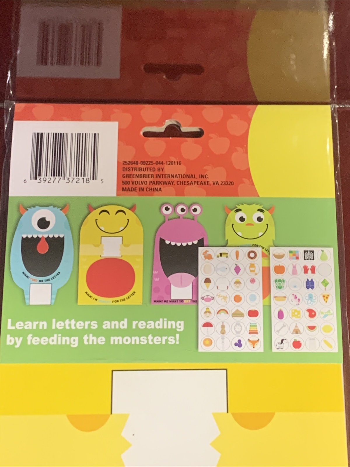 Teaching Tree Feed The Monster Alphabet Game 6pack brand new