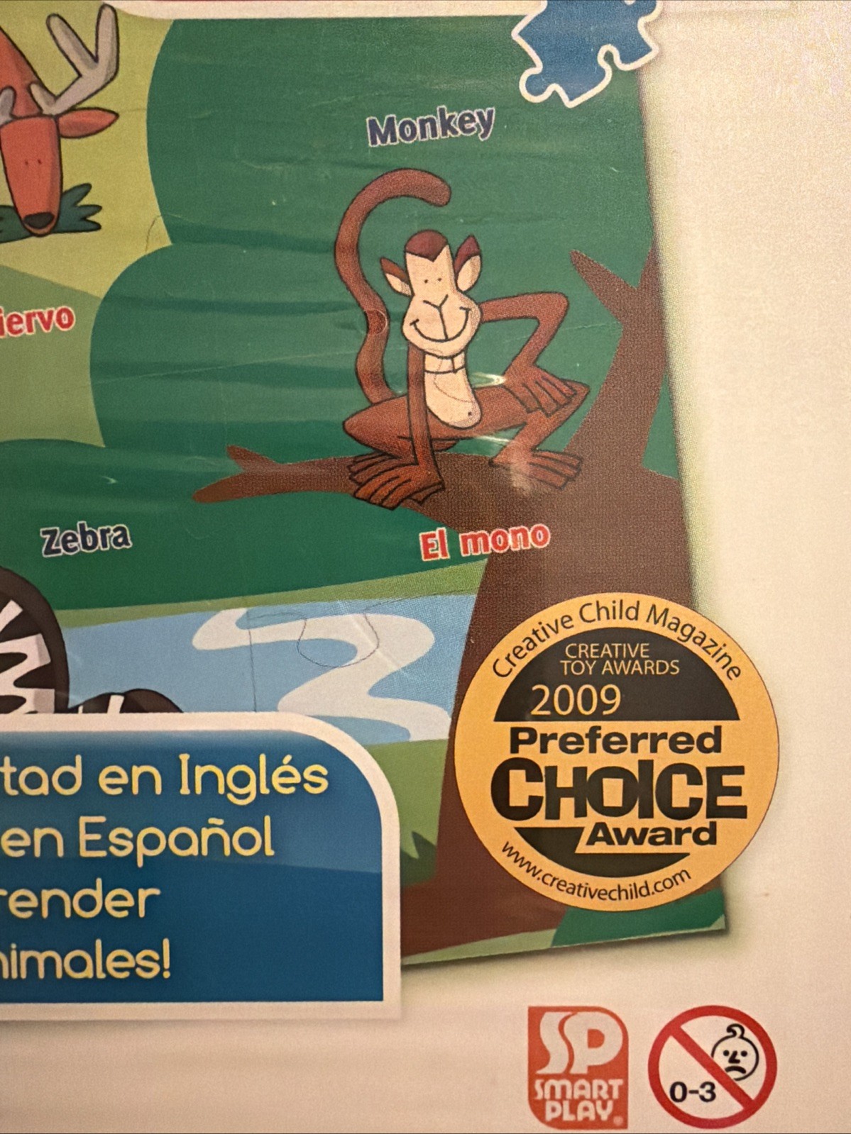 Ingenio English Spanish Animal Match-up Puzzle