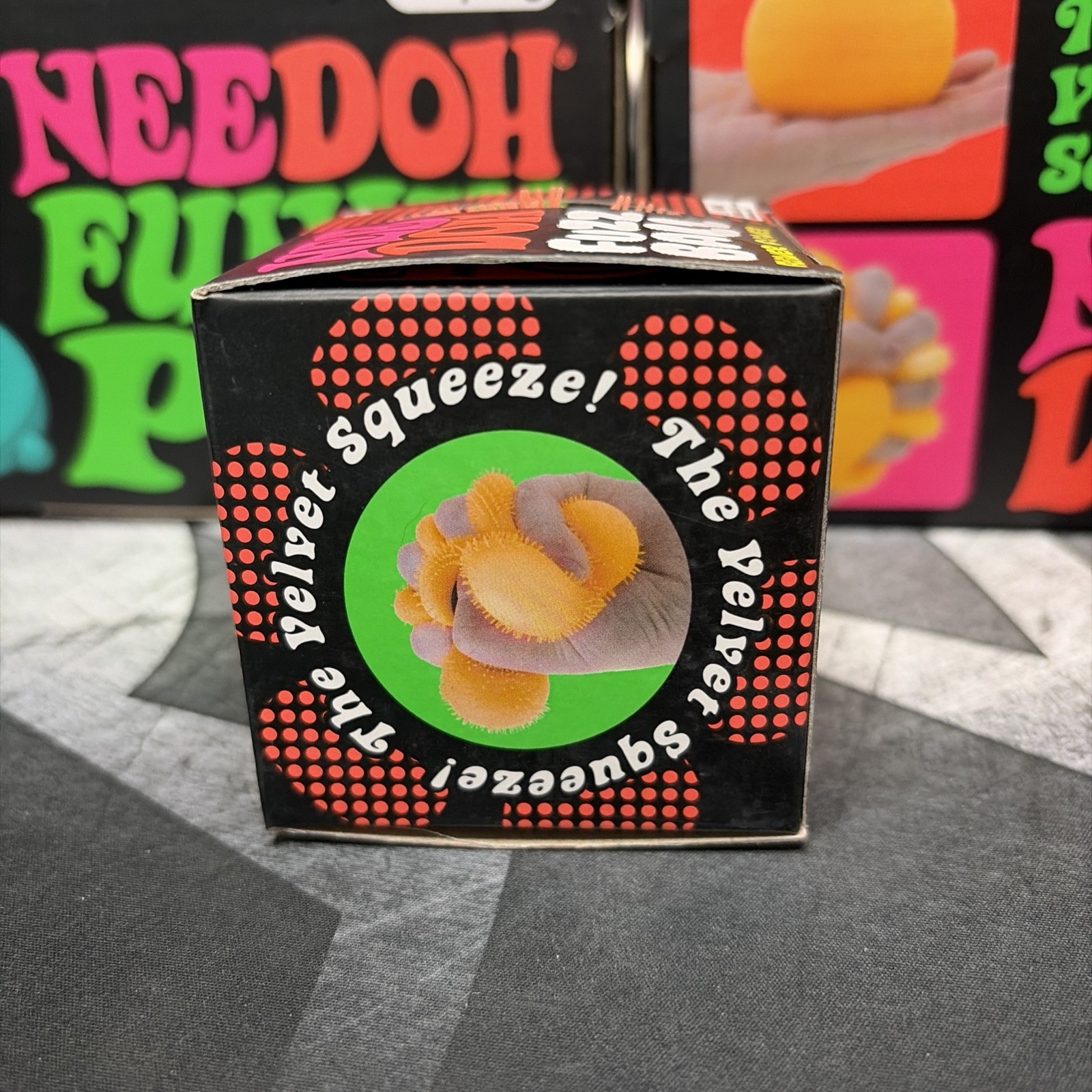 🔮🔥Genuine NeeDoh Flower Power Fuzz Ball ( Orange ) US Seller ! Same Day Ship