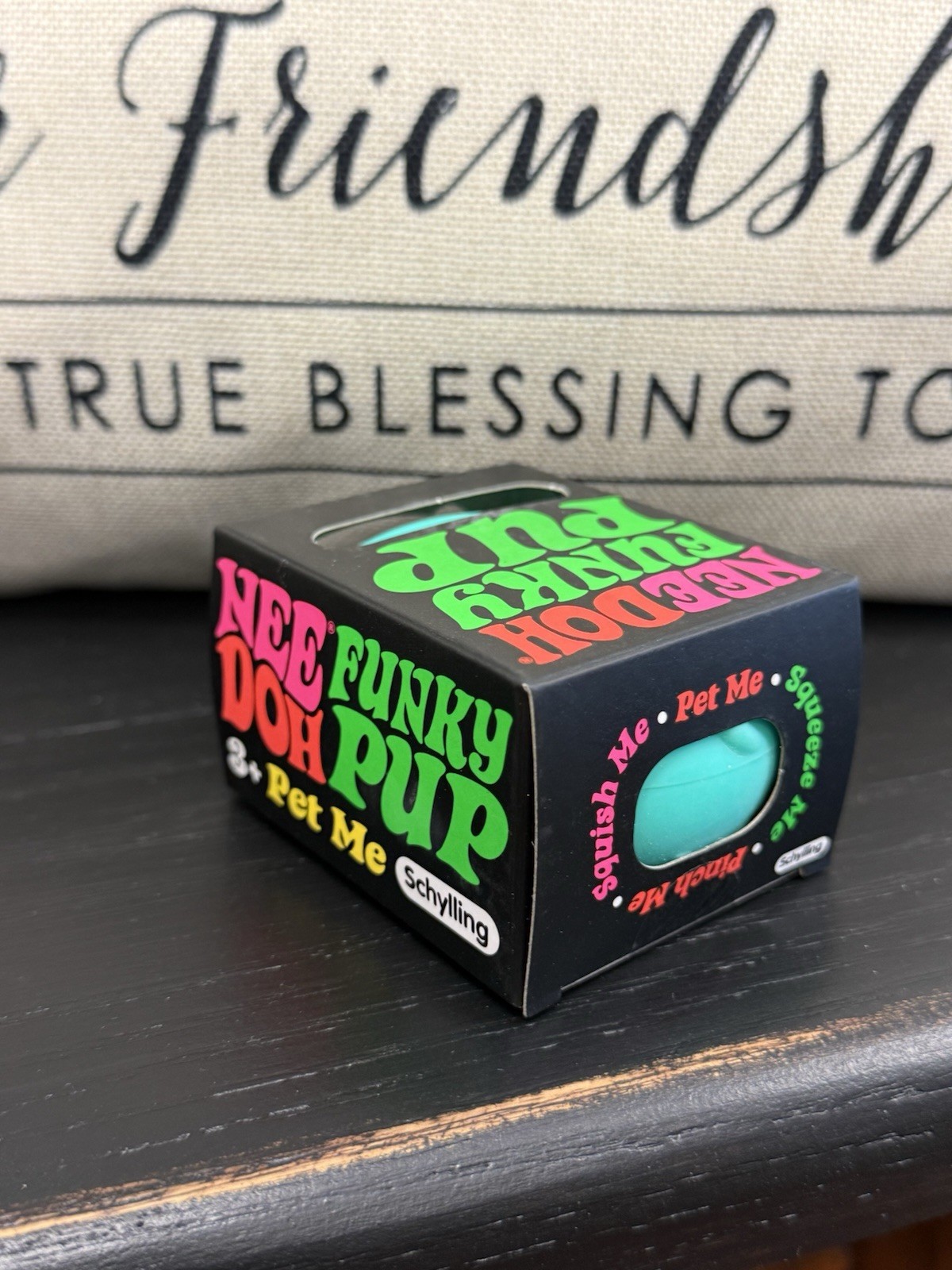 NIB Sealed Needoh Funky Pup Teal – Squishy Stress Relief Toy Schylling