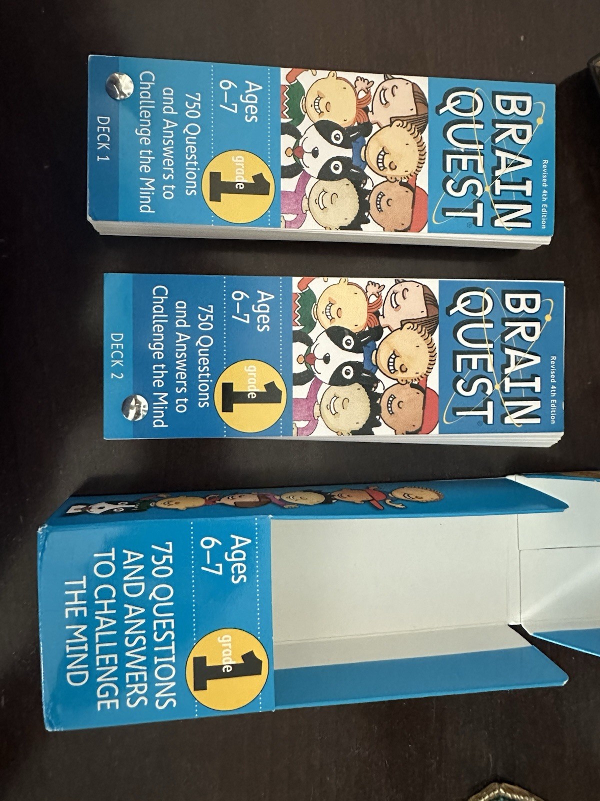 Brain Quest Grade 1 Ages 6-7 Revised 4th Edition Card Decks 1 & 2