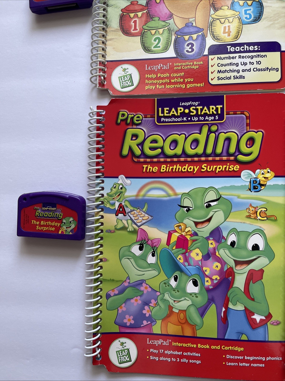 Set of 4 LeapFrog LeapStart Preschool Reading Thomas Winnie the Pooh Up to Age 5