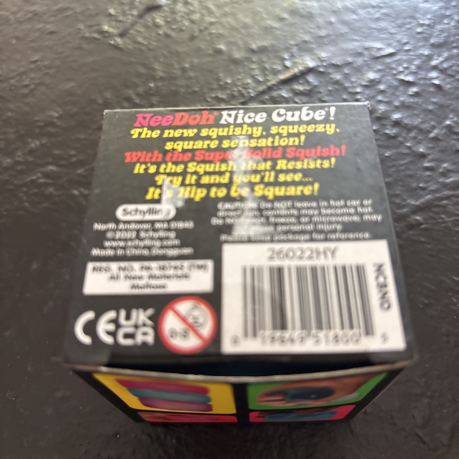 NEE DOH NICE CUBE SUPER SOLID SQUISH BLUE SCHYLLING 3+ BRAND NEW SEALED IN BOX