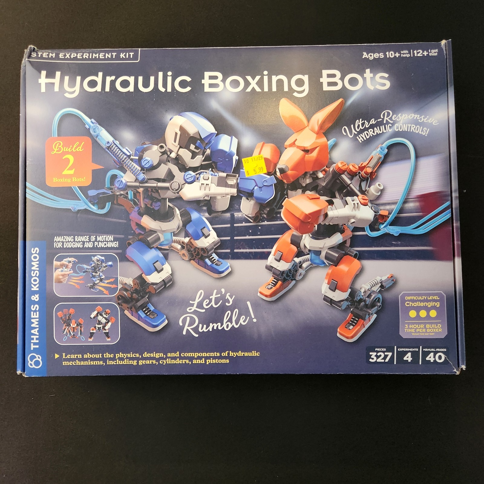 NEW open box Hydraulic Boxing Bots STEM Experiment Kit – Thames & Kosmos