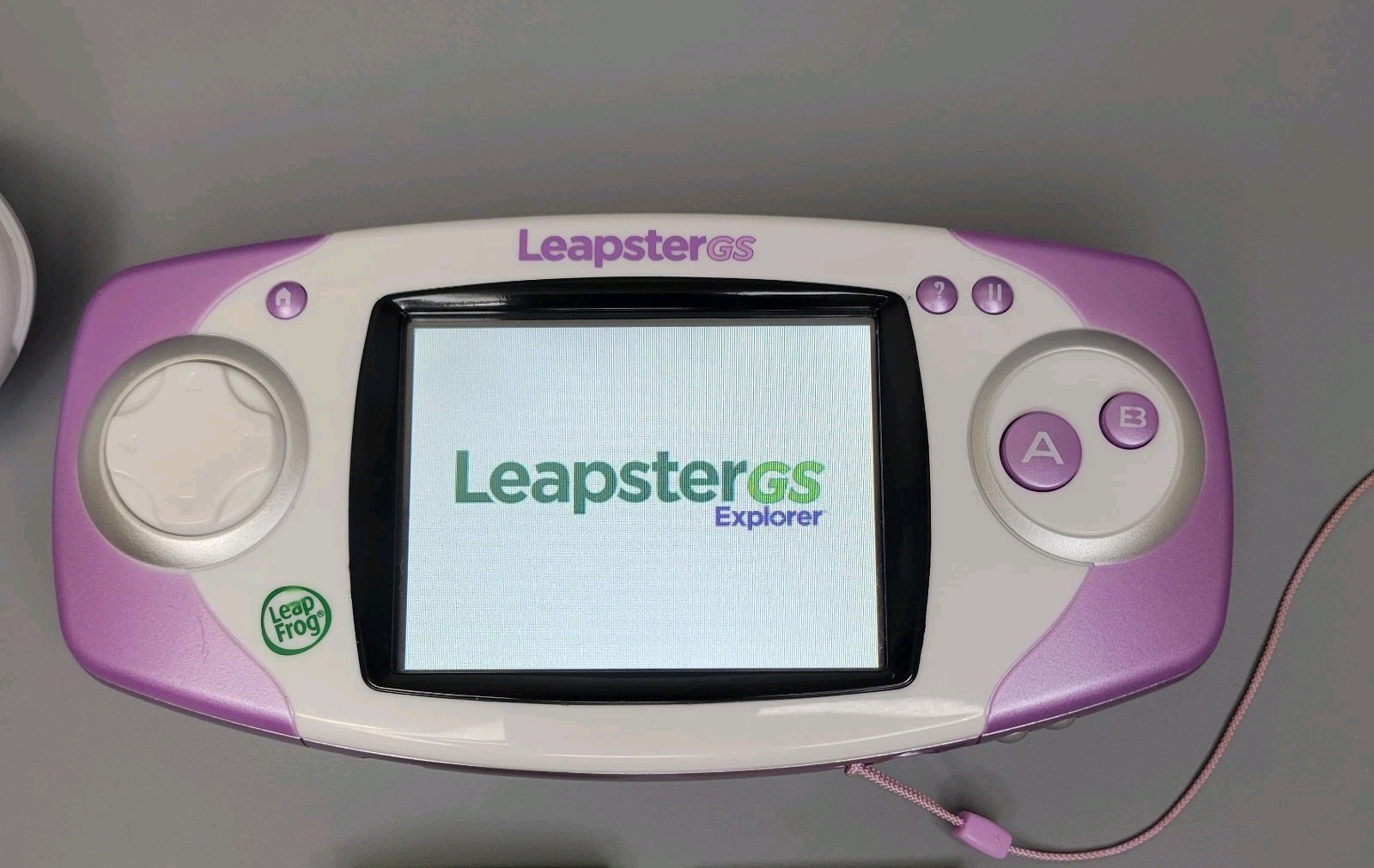 LeapFrog Leapster GS Explorer Handheld – Purple & White -VG Condition Tested