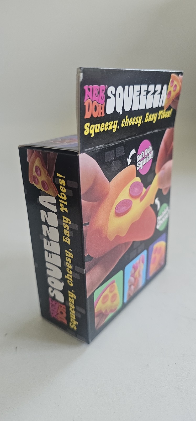NeeDoh SQUEEZZA Pizza Slice Squishy Toy NEE DOH Squeeza Toy