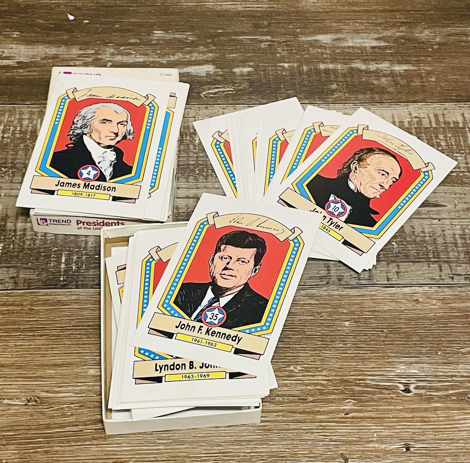 Presidents of the United States Fun-To-Know Flash Cards 1992 by Trend T-1662