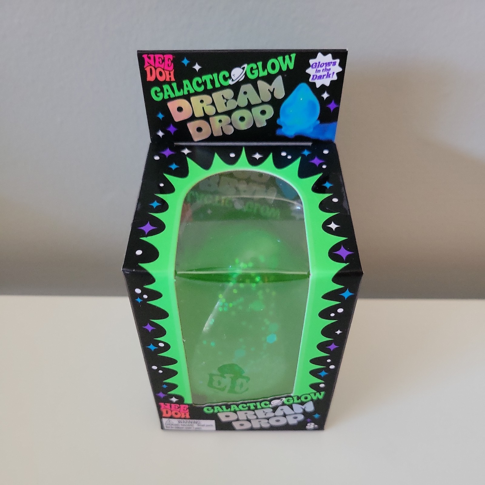 Needoh Nee Doh Galactic Glow Dream Drop Green EXTREMELY RARE AUTHENTIC