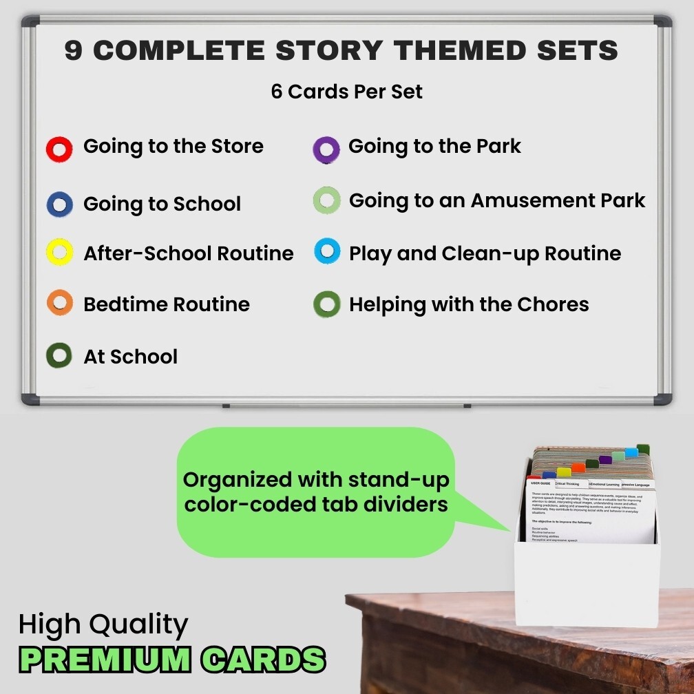 Sequence for Kids: Daily Routine Cards; Speech Therapy Material