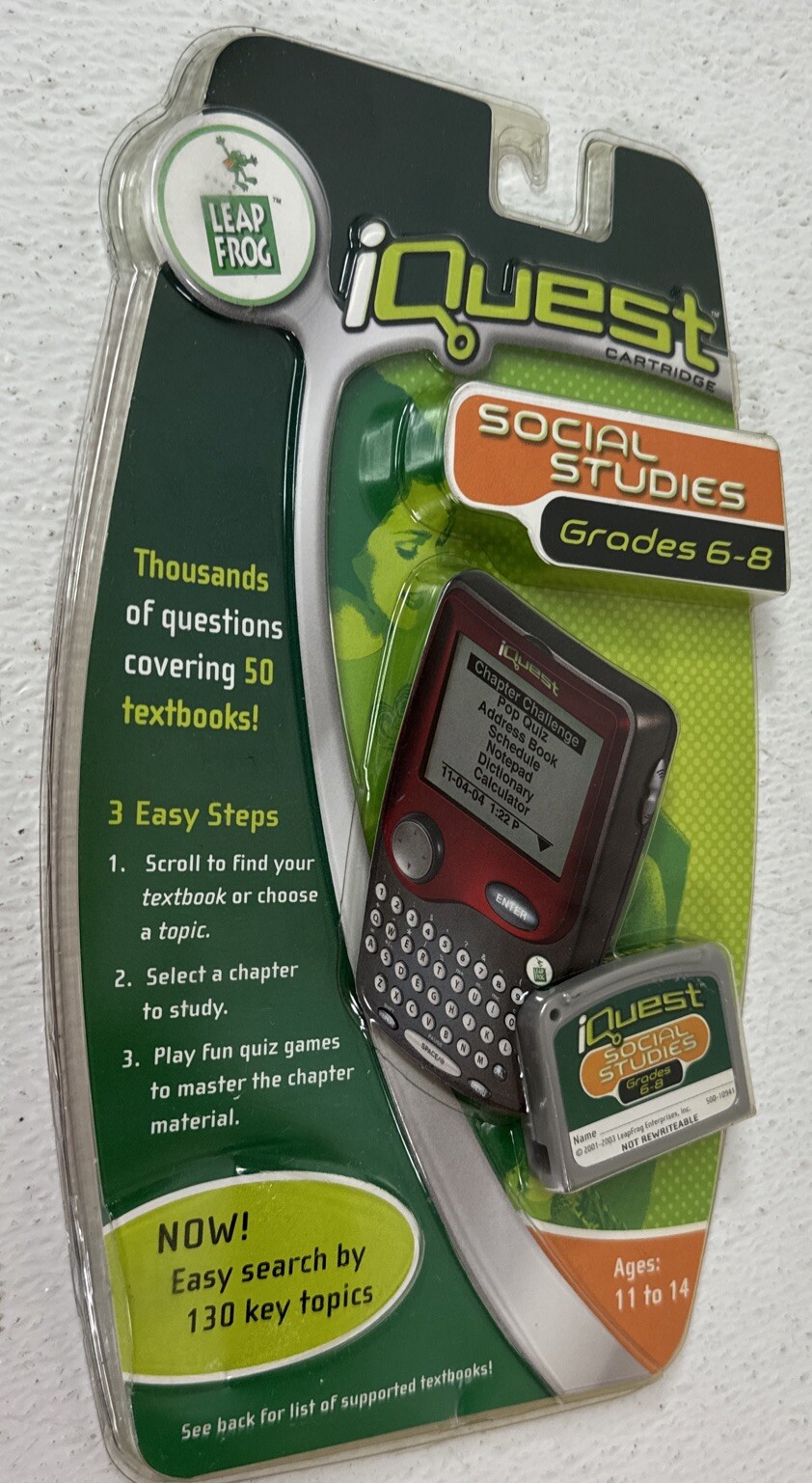 iQuest Social Studies Cartridges A & B Grades 6-8 | New Sealed
