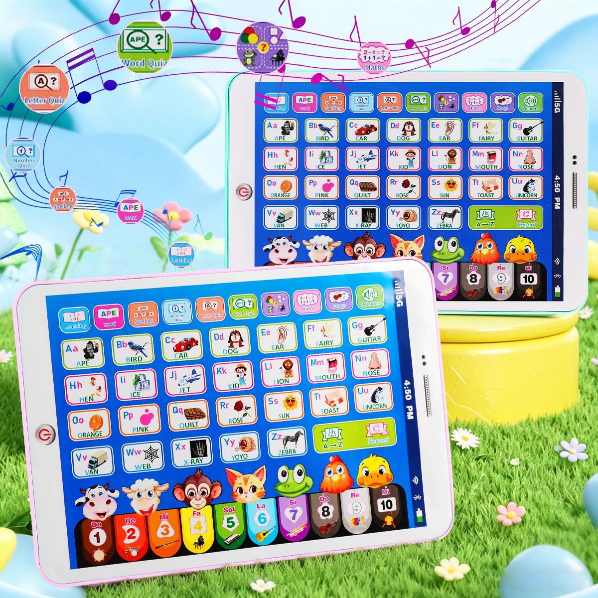 Juguete de tableta de aprendizaje educativo preescolar para niños pequeños