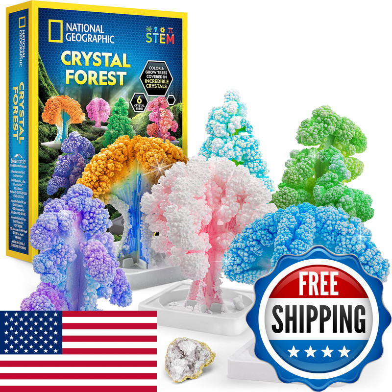 Blue Marble National Geographic Craft Kits For Kids – Crystal Growing Kit Grow