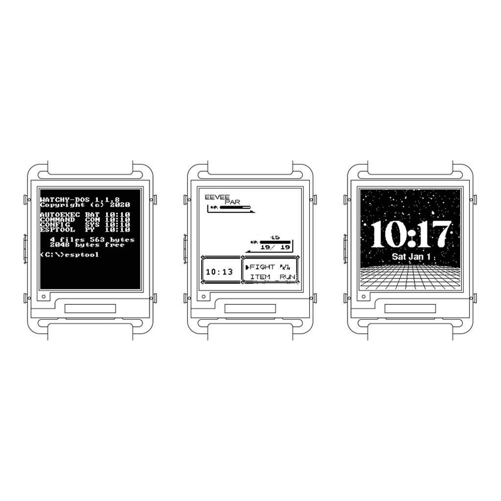 Watchy V2.0 ESP32 Watch WIFI Bluetooth-Compatible Programmable Watch E-Paper