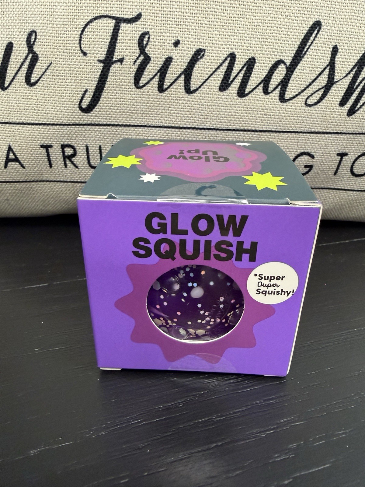 NEW Super Duper Squishy Glow in the Dark Squeezy by J’Adore Purple Glow Squish