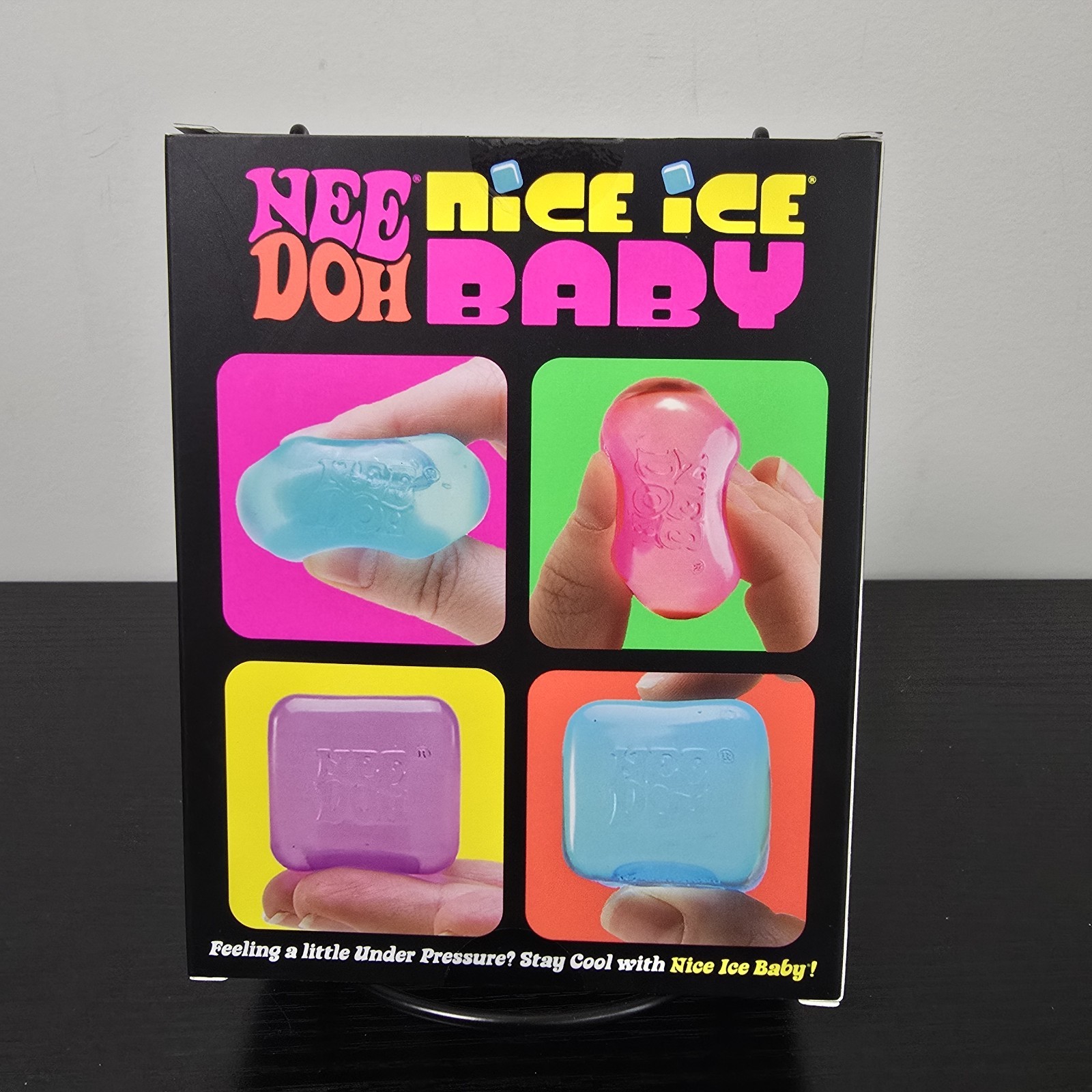 Schylling NeeDoh Nice Ice Baby 4‑Pack Teenie Mini Cube Stress Balls – New